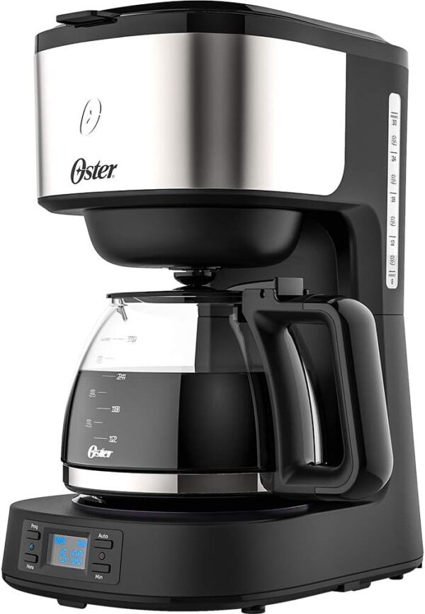 Cafeteira Oster Day Light Programável, 1,2L, 110V, Preto/Inox, 800W, OCAF500 - Image 2