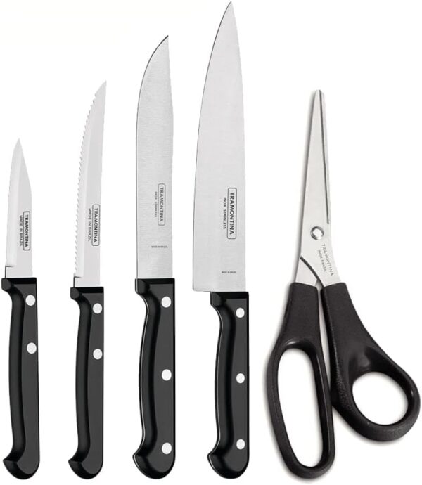 Kit para Cortar, 6 Peças, Tramontina, Ultracorte, Preto - Image 2