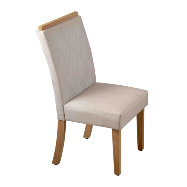 Conjunto de Mesa Vertice 120x80 cm c/ 4 Cadeiras Off White - Henn - Image 3