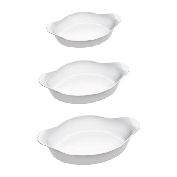 Jogo de Assadeiras Opaline Marinex Nadir - Kit 3 Unidades