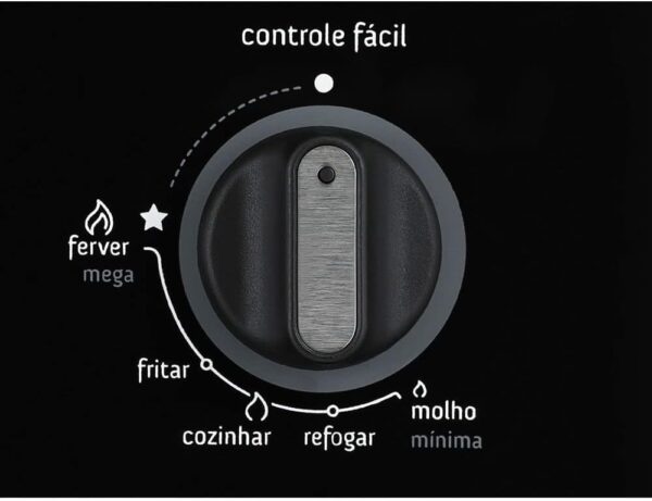 Cooktop 5 Bocas Mesa De Vidro Bivolt Preto 1642 Fischer - Image 3